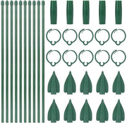 Set di sostegni per piante 10 pezzi - Sostegni per piante regolabili - Aiuto alla crescita per Monstera/Tomate/Rose - Materiale in fibra di vetro duratura - Montaggio semplice - Aiuto per piante