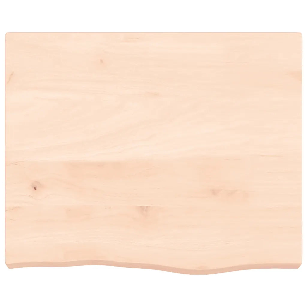 Ripiano a Parete 60x50x(2-6) cm Massello Rovere Non Trattato 363532