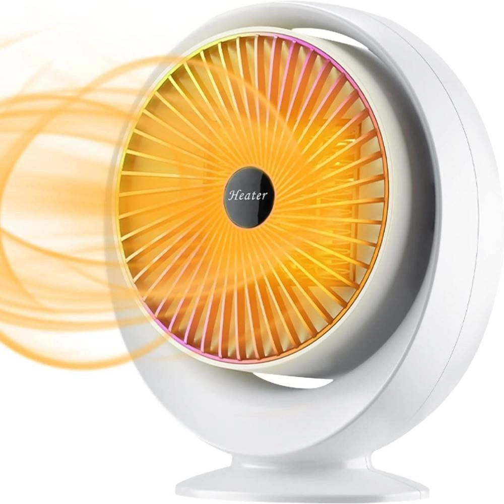 Trade Shop - Stufa Elettrica Ventilata Stufetta Basso Consumo Oscillante Termoconvettore 900w -