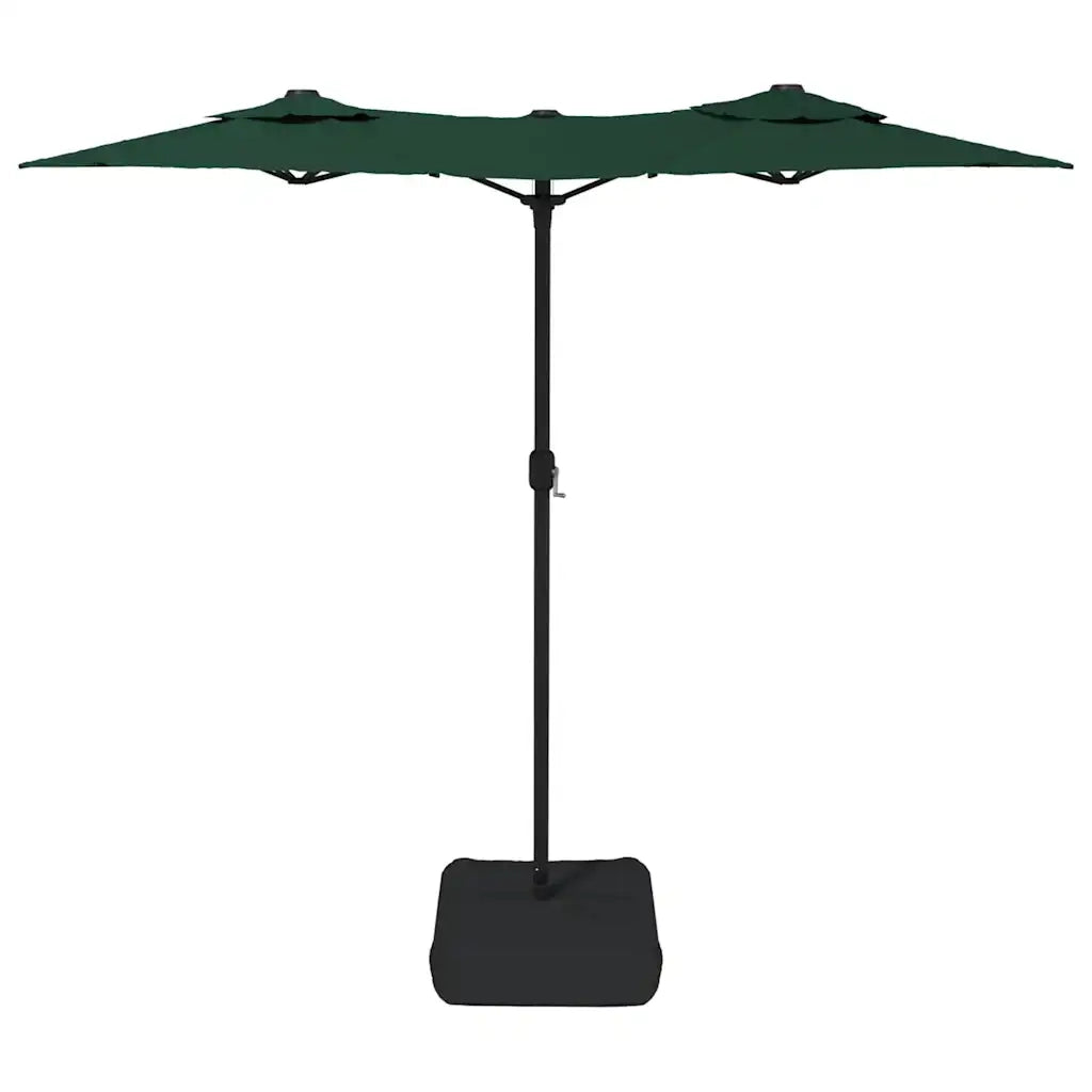 Ombrello | Parasolne a Doppia Testa con LED Verde 316x145 cm