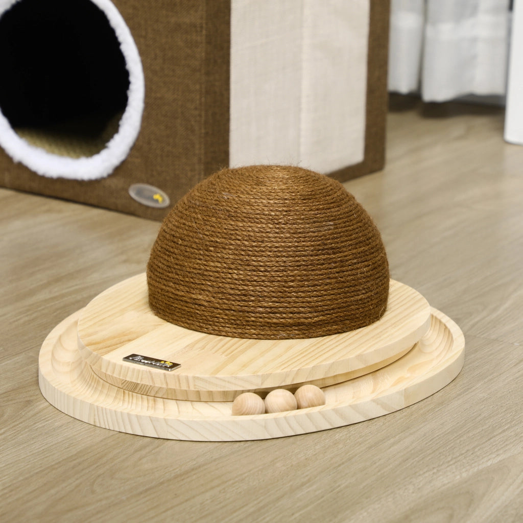 Giocattolo Gatto Interattivo ¨C zephmum ¨C Legno Pino 39.5x32.5x14.5 cm
