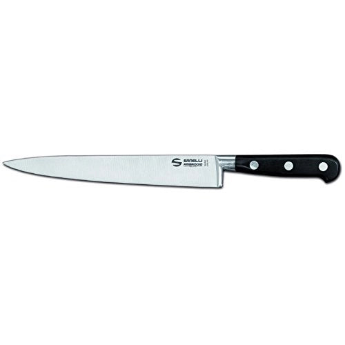 Chef Coltello Affettare, 20 cm, Acciaio Inox, Grigio, Sanelli