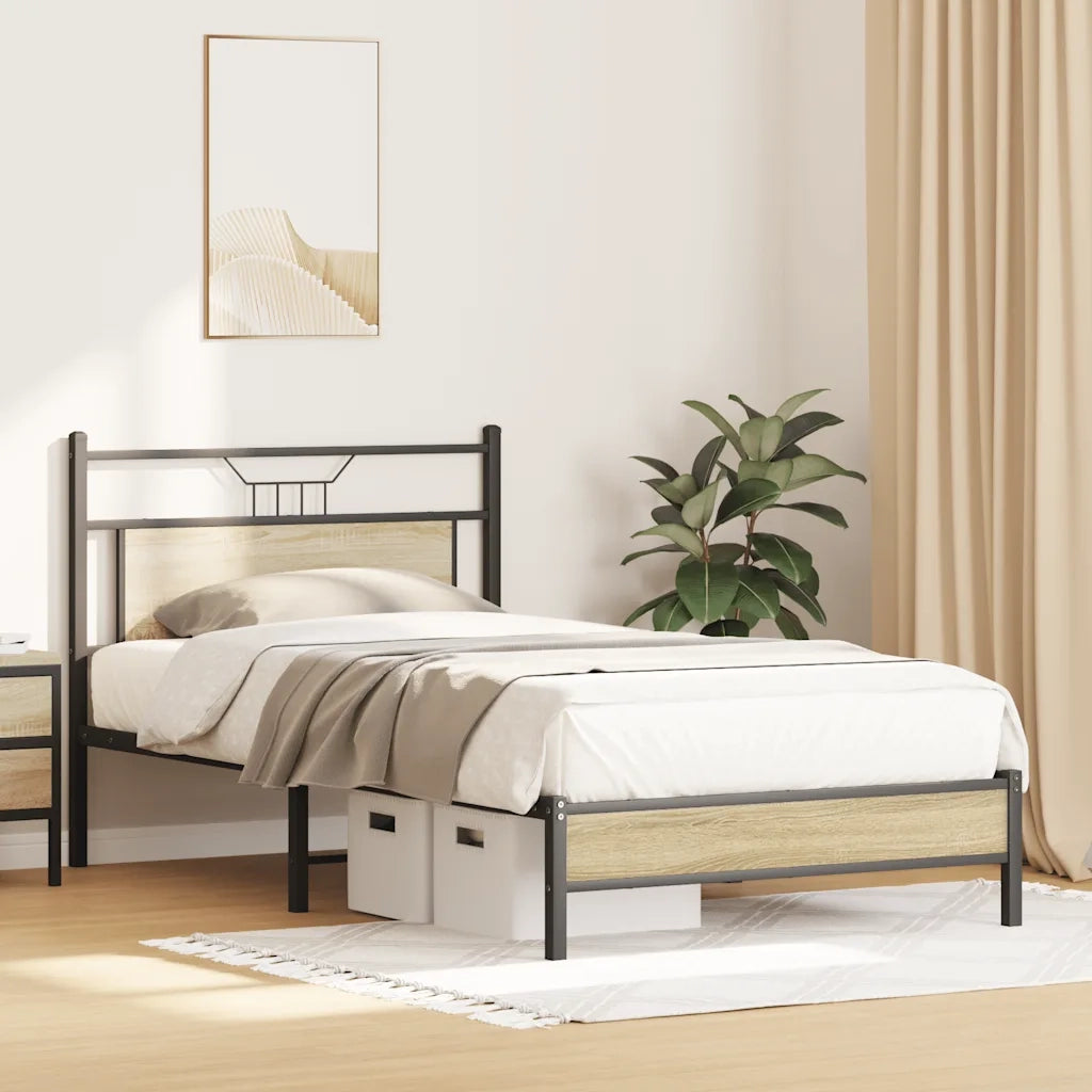 Giroletto senza Materasso Rovere Sonoma 107x203cm in Truciolato 4106940