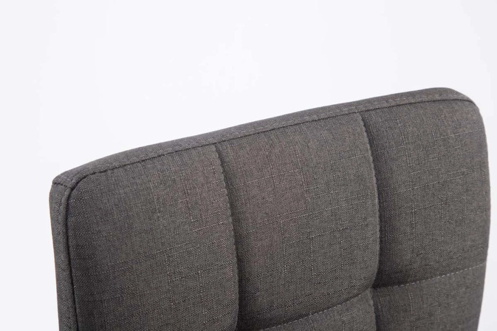 Set 2 Sedie Lounge Palma V2 in tessuto grigio scuro