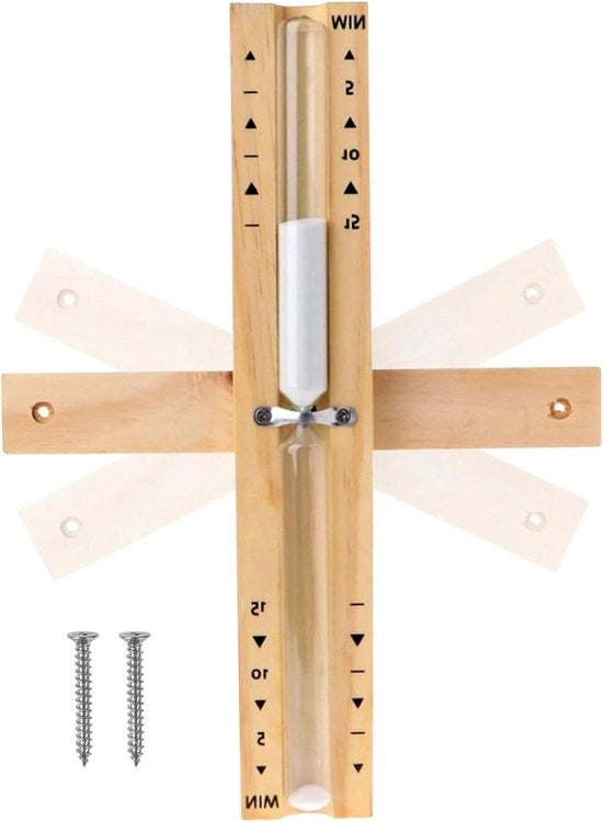 Timer per Sauna a Sfera - Bianco Sabbia - 15 Minuti - Appeso al Muro