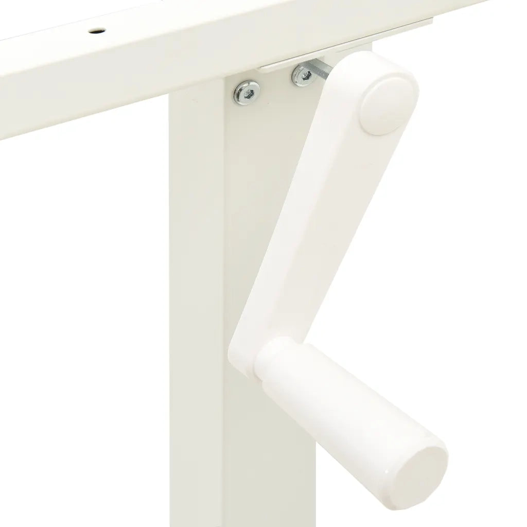 Telaio Scrivania Altezza Regolabile Manuale a Manovella Bianco CFW7329275