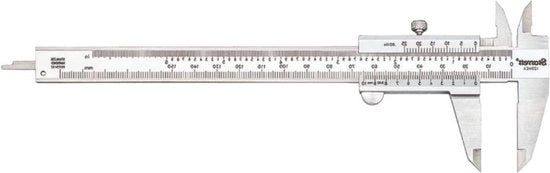 Misuratore a vernier 150 mm - 6 pollici Raggio 02 mm - .001 gradi - Strumento di misura preciso