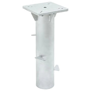 Base per ombrellone da interrare 16 x 16 x 39,5 cm stabile e salvaspazio in acciaio argentato 02_0056360