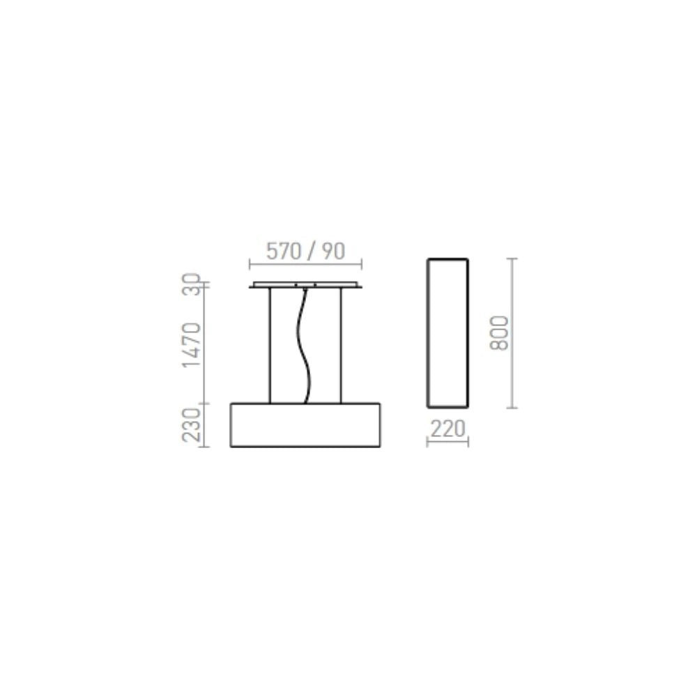 Lampadario Lampada LOPE 80 a sospensione nero nichel opaco 230V E27 4x42W