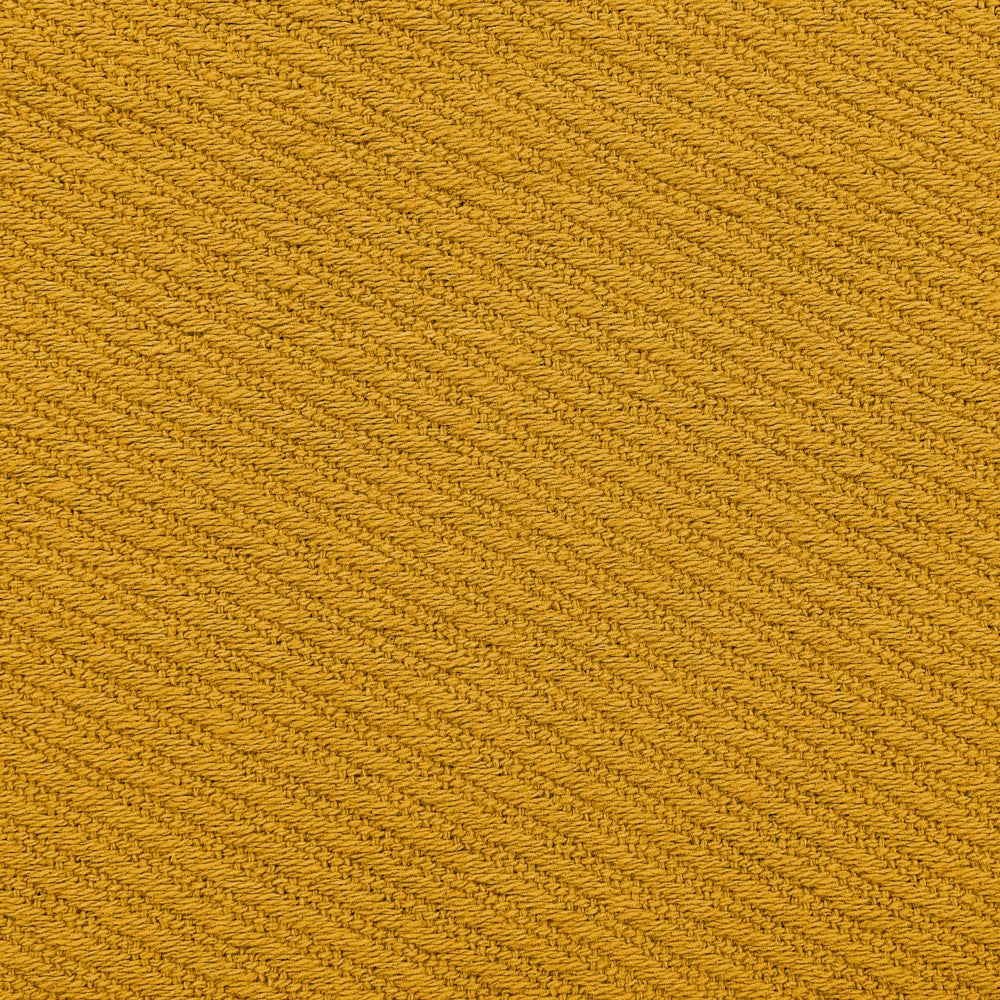 Coperta giallo senape in cotone e con frange fatta a mano 125 x 150 cm soggiorno camera da letto divano