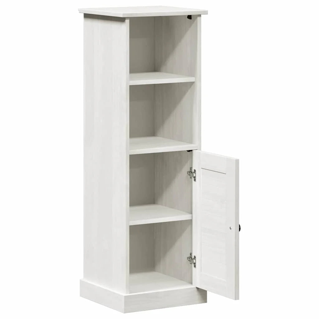 Mobiletto da bagno moderno con spazio interno 37 x 34 x 110 cm con ripiani in legno bianco 02_0057912