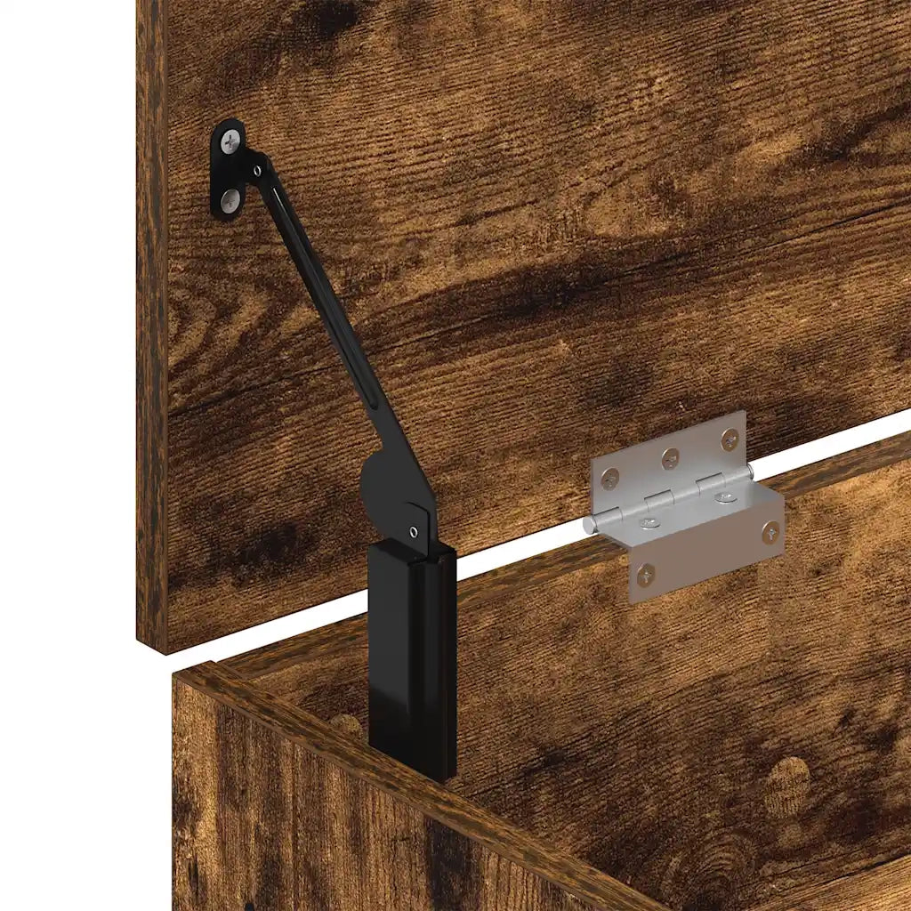 Scarpiera-Scaffale per scarpe Rovere Fumo 102x30,5x45 cm in Legno Multistrato