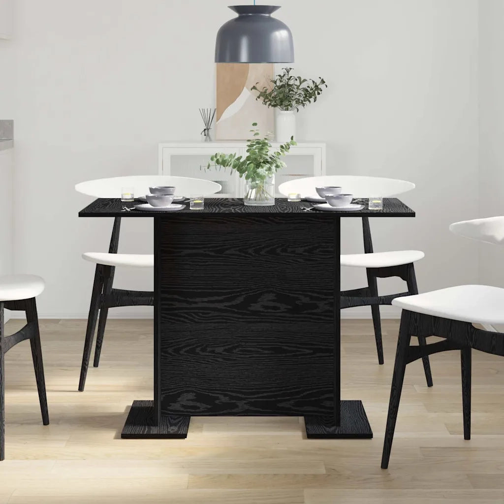 Tavolo da pranzo Rovere nero 110 x 60 x 75 cm Legno multistrato 863166