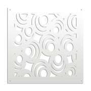 MICKEY - Pannello in PVC traforato - Parasole Misura: 73x73 cm, Colore: bianco