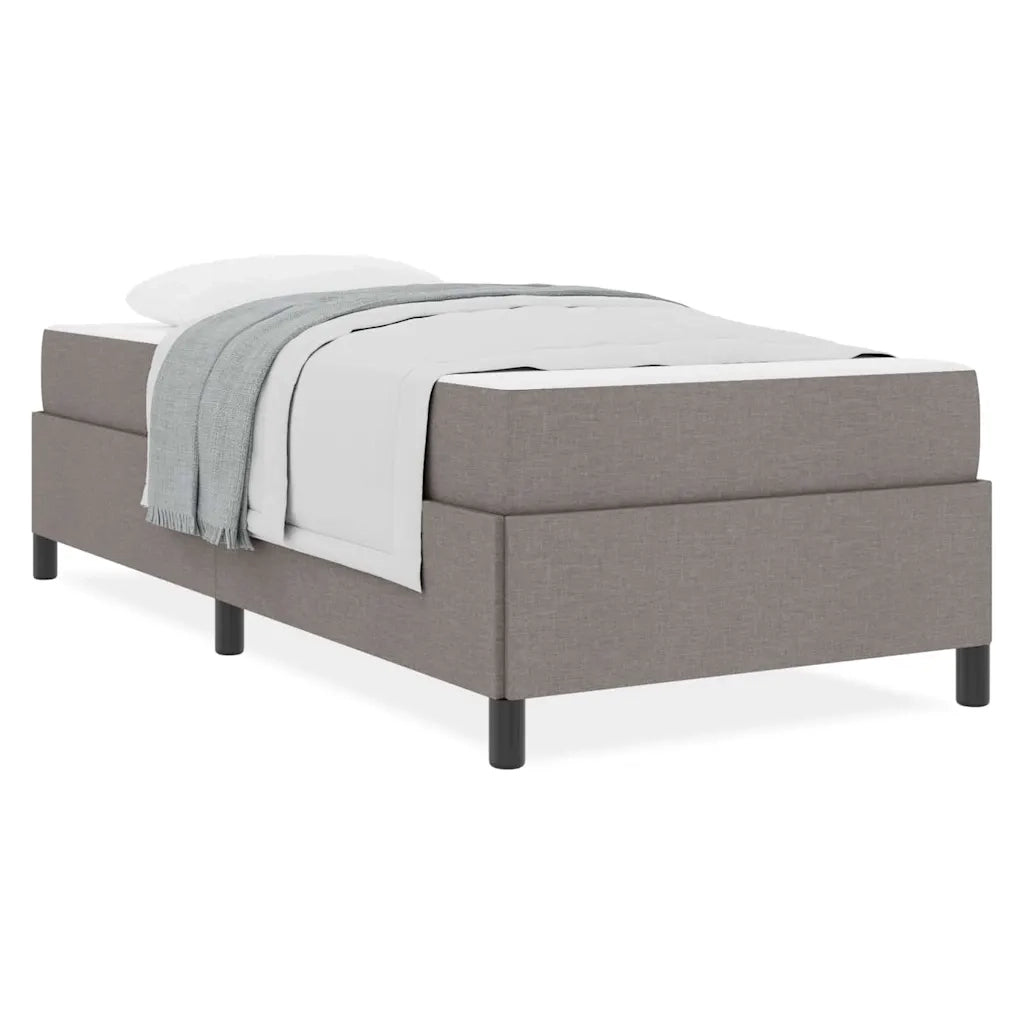 vidaXL Letto a molle Tortora e Nero 100 x 200 cm