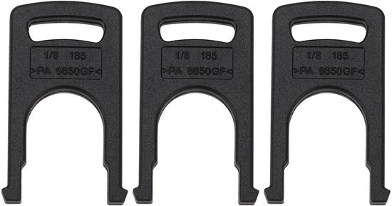 U-clipklem da 3 pezzi - Slangkoppeling - Apparecchio per alta pressione - Meccanismo di rapida connessione - Progettazione ergonomico - Materiale duraturo