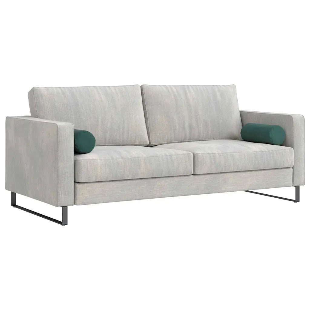 Cuscini a rullo 2 pz | Cuscini per sedie Verde Scuro ? 15 x 40 cm Tessuto in Cords