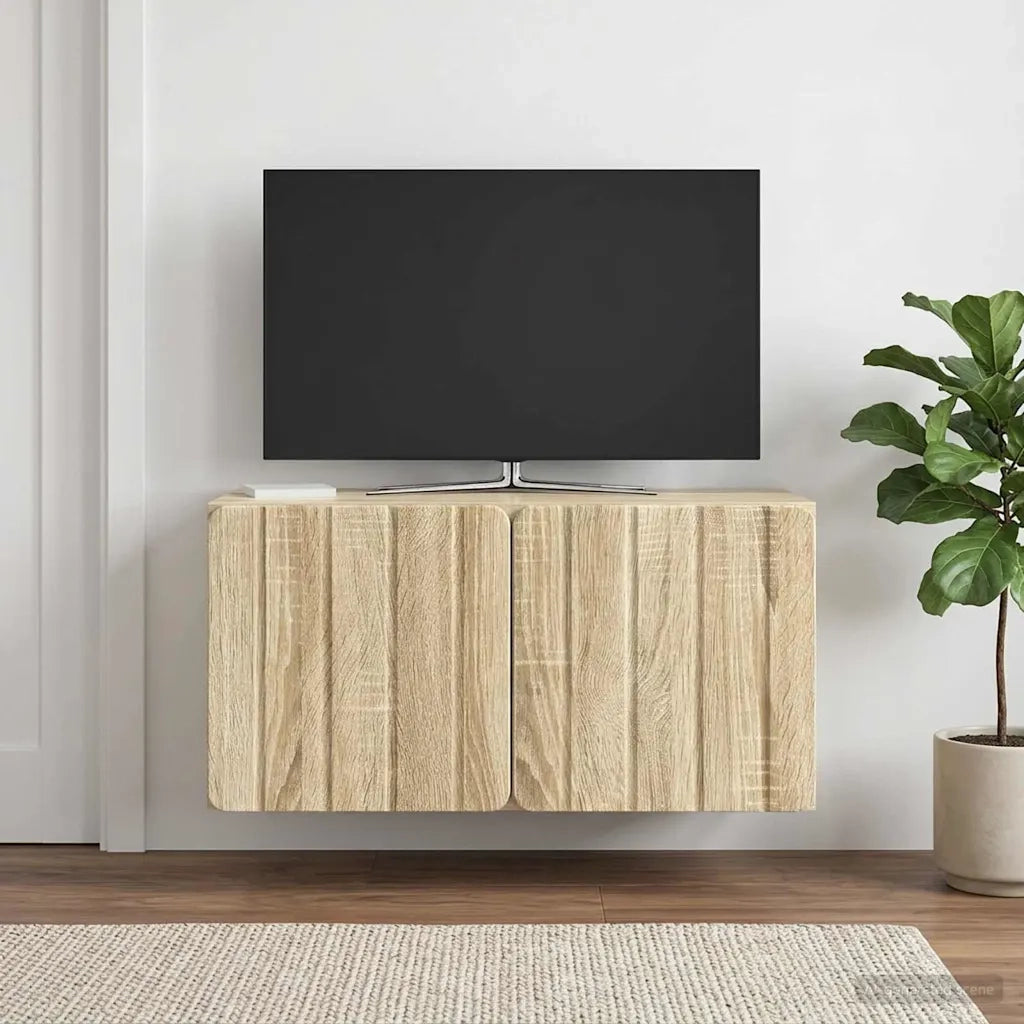 Mobile Porta TV da Muro 59,5 x 31 x 30 cm Rovere Sonoma 898367