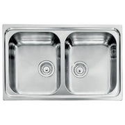 CM Zenith 79x50 2V Lavello ad incasso Rettangolare Acciaio inossidabile