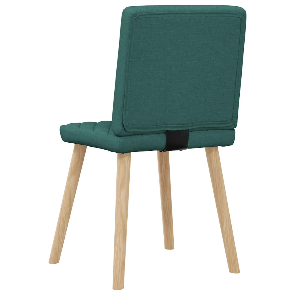 Sedie da Pranzo 6 pz Verde Scuro in Tessuto 3315496