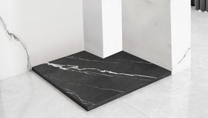 Piatto Doccia Bazalt Carrara Black 90x90