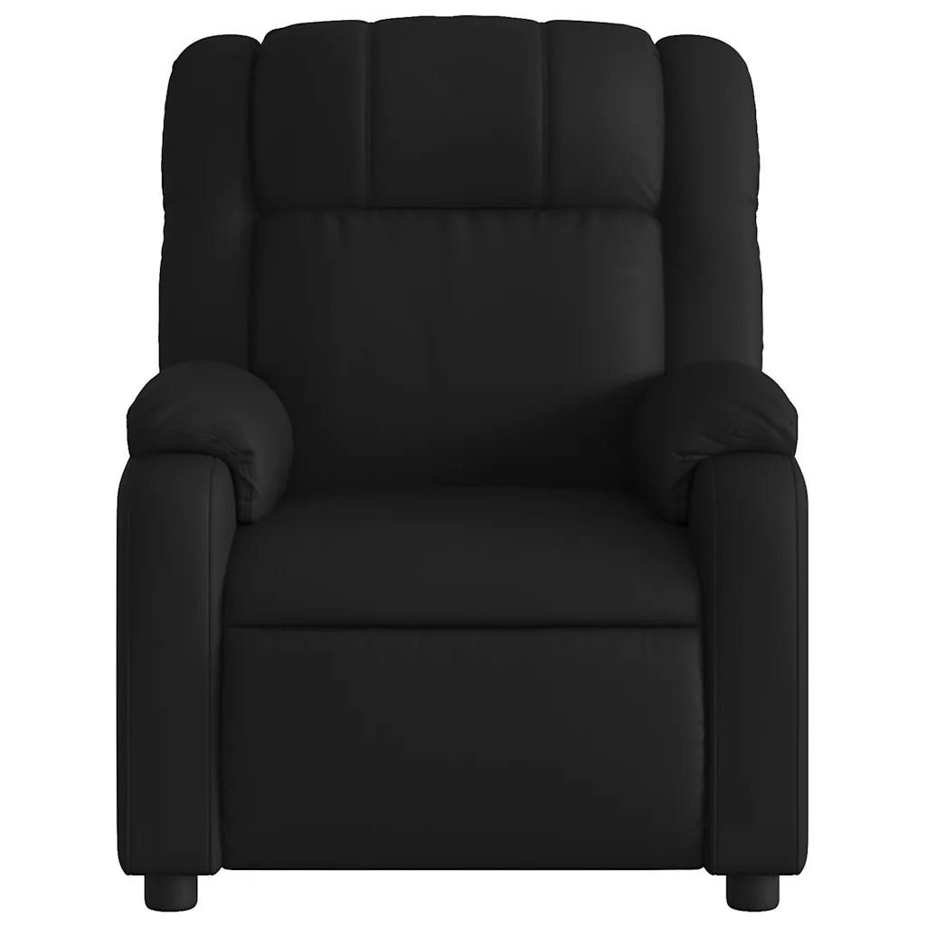Poltrona Massaggiante Reclinabile Elettrica Nera in Similpelle 3205143