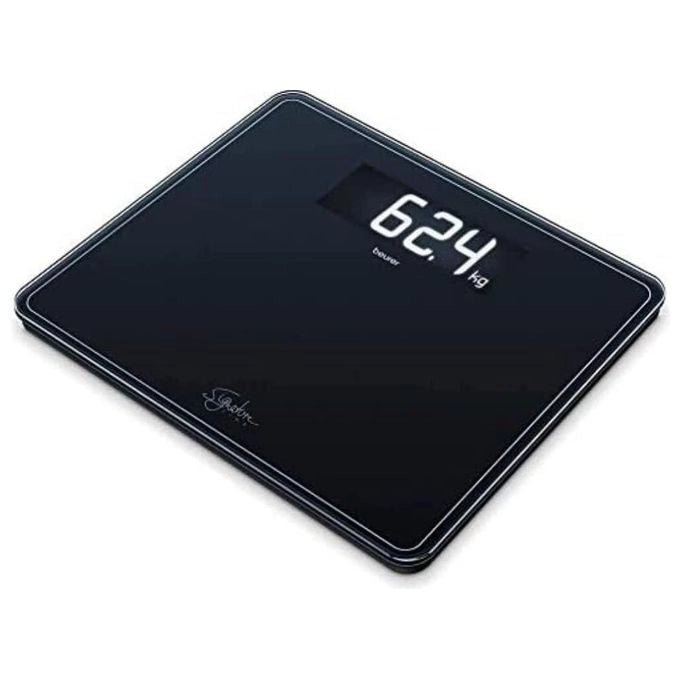Beurer GS 410 Signature Line Black Bilancia in Vetro XXL con Portata fino a 200 kg, 35 x 30 cm, Nero