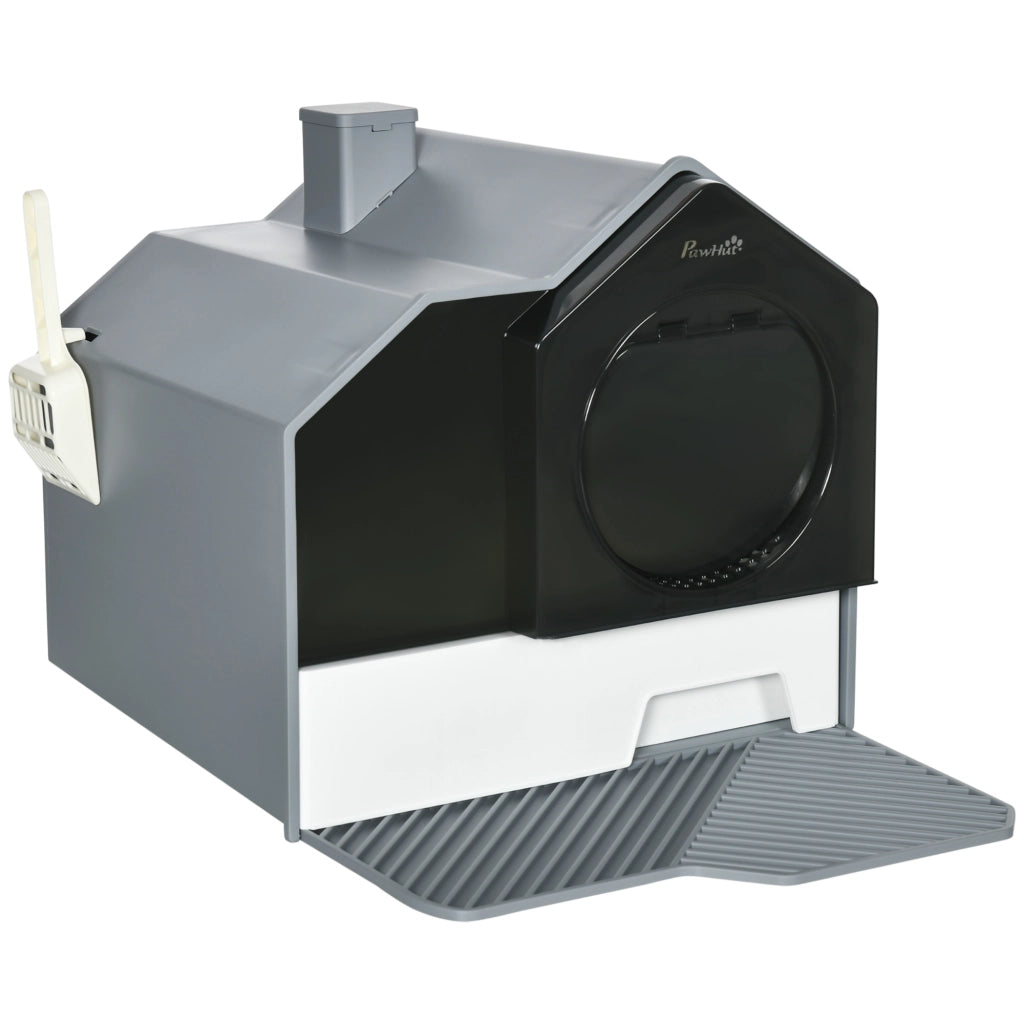 Lettiera per Gatti Chiusa ¨C zephmum ¨C Grigio 47x45x42cm