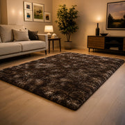 Lavaba, Tappeto Altezza Pelo 35 mm 100% Poliestere, 67x67 cm Bronzo