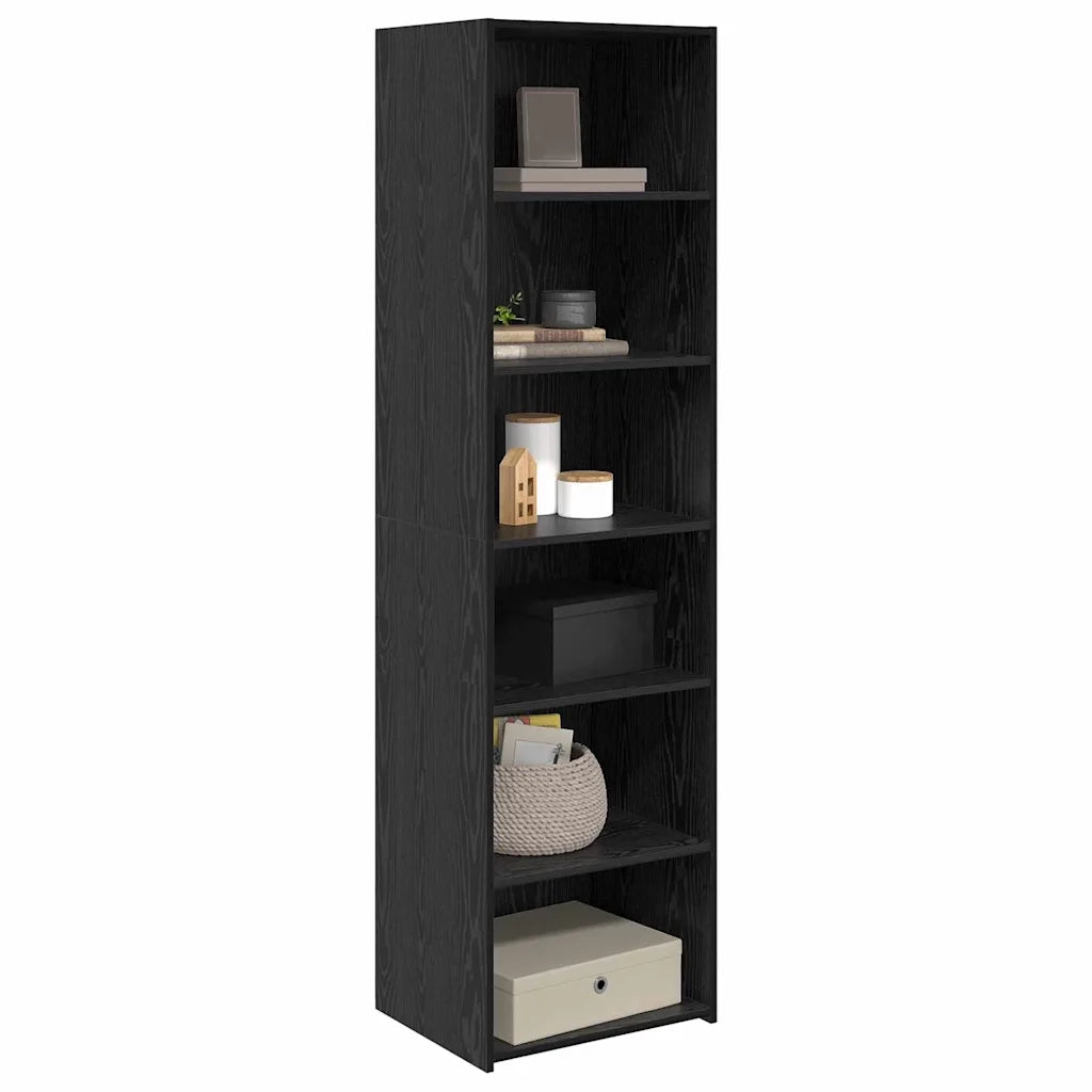 Armadietto Rovere Nero 50 x 41 x 185 cm Legno multistrato