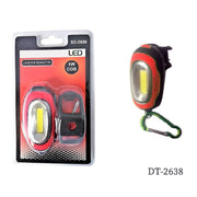 Trade Shop - Luce Faro Fanale Led 1 Watt Cob Per Bicicletta Bici Ciclismo Sicurezza Dt-2638 -