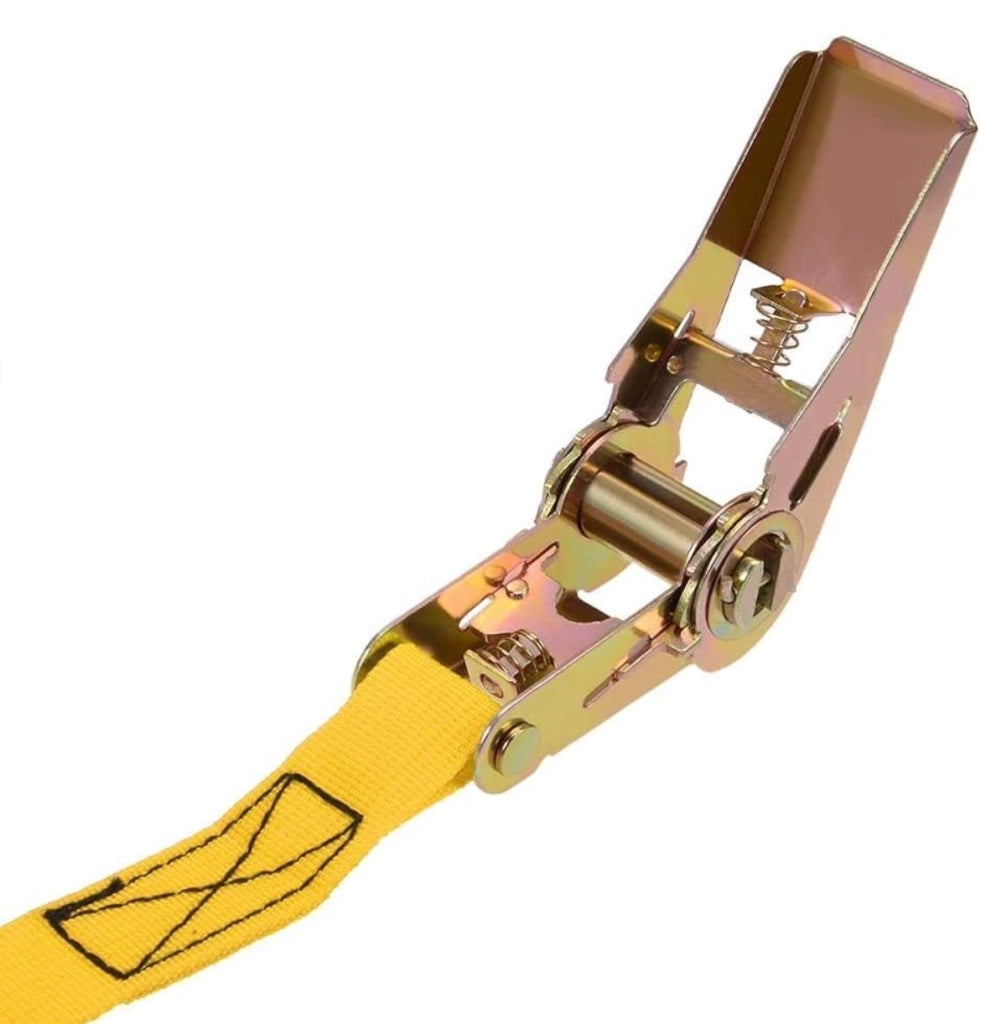 Set 2 Cinghie Ancoraggio a Cricchetto Cinghia Tensione 25mm x 5m 250kg 121004