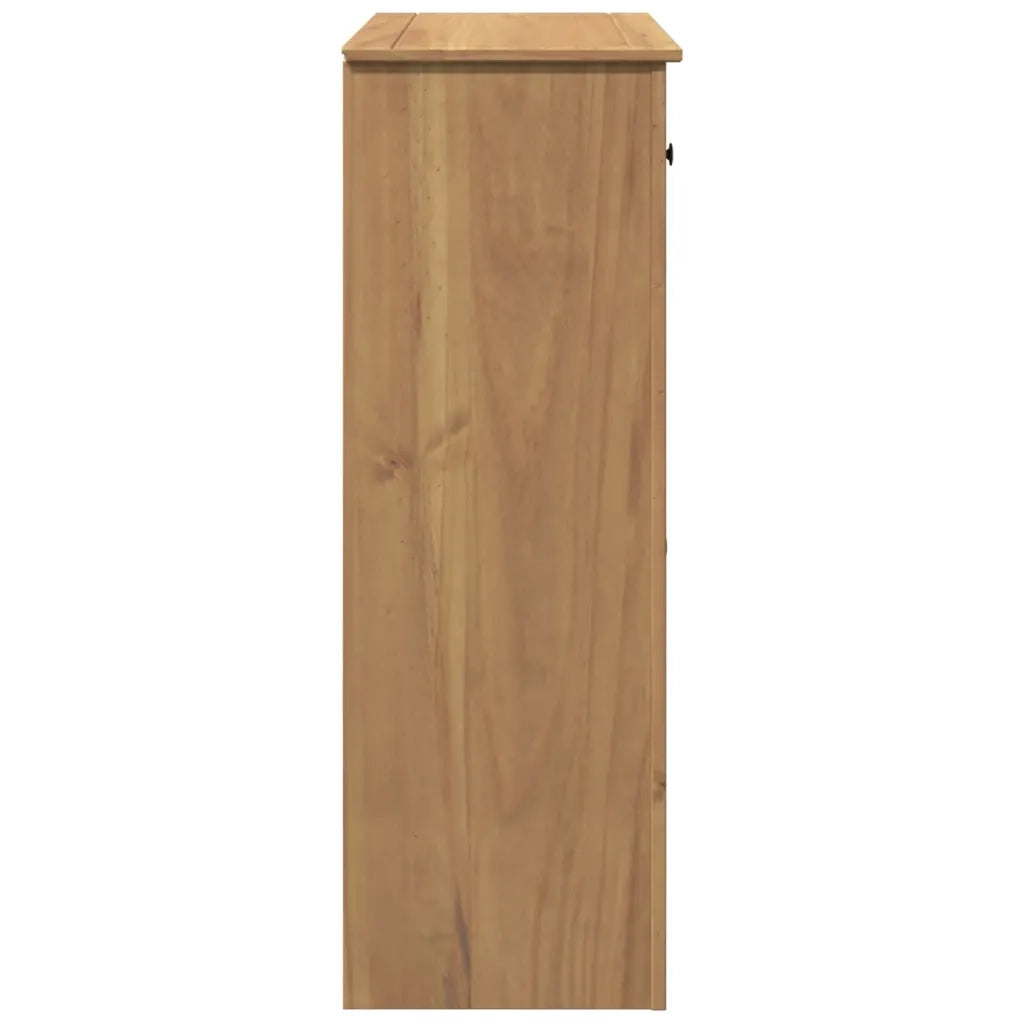 Scarpiera PANAMA 80x40x114 cm Legno Massello di Pino 4016391