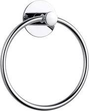 Sostegno asciugamano autoadesivo - anello asciugamano - acciaio inossidabile - fissaggio alla parete - 18 cm - stile moderno