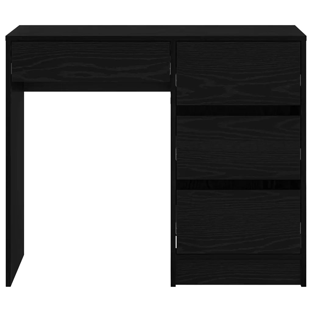 Scrivania Rovere Nero 90 x 37.5 x 75 cm Legno multistrato 869491