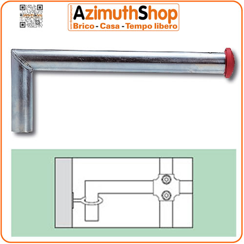 Tubo di ancoraggio golfari per ponteggi