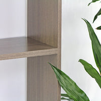 Libreria 12 Ripiani 124x160x24 cm in Legno MDF Rovere Scuro