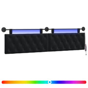 Testiera | Testata sospesa Con luce LED Nero Velluto