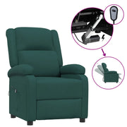 Poltrona Elettrica Reclinabile Verde Scuro in Tessuto cod mxl 18330