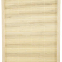 Paravento Separè 4 Pannelli da Interno 180x1,6x180 cm in Bambù di Rattan