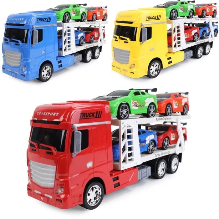 Camion da trasporto - TURBO CHALLENGE - Veicoli di intervento - 1/24 - Veicolo a frizione - Colore casuale