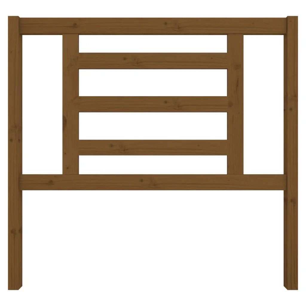 Testiera per Letto Miele 106x4x100 cm in Legno Massello di Pino