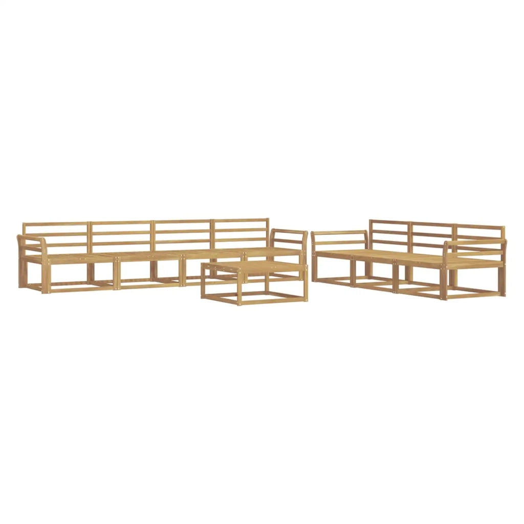Set di divani da esterno 8 pcs Bianco 3386163
