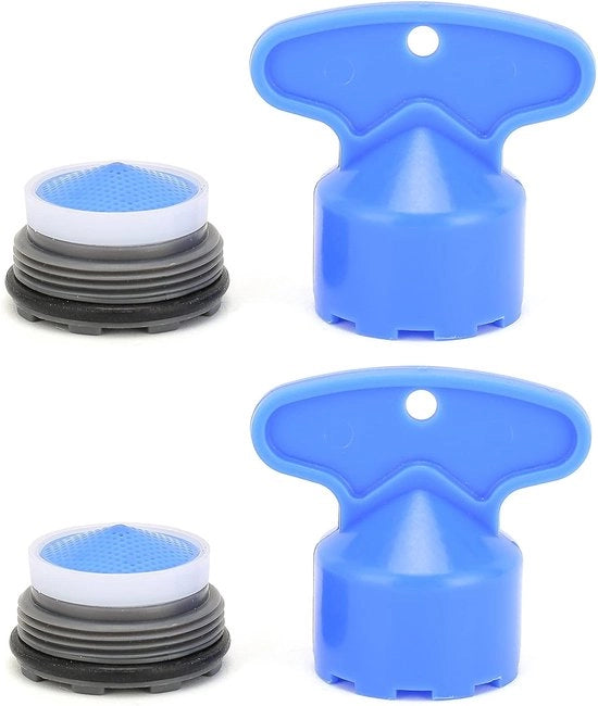 Due pezzi - accessorio di rubinetteria - pezzo di installazione della rubinetteria - Rubinetteria di illuminazione - rubinetteria da cucina e bagno - rubinetteria di illuminazione - Accessorio di installazione universale - blu - ABS - 1,85*1,85*3cm