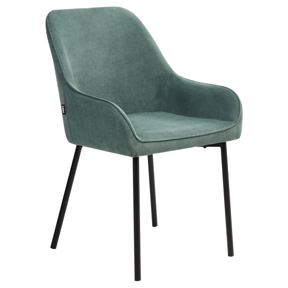 Set di 2 Sedie da Pranzo con Rivestimento in corda Verde chiaro glamour retrò