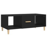 Tavolino da salotto | Tavolino da caff¨¨ | Tavolino da Soggiorno Nero 102x50x40 cm in Legno Multistrato