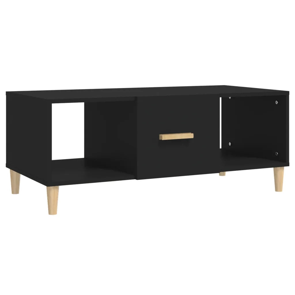 Tavolino da salotto | Tavolino da caff¨¨ | Tavolino da Soggiorno Nero 102x50x40 cm in Legno Multistrato