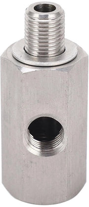 Sensor di pressione dell'olio in acciaio inossidabile M10x1.0 - adattatore universale - progettato per evitare perdite - finitura argentata - anti-ossidante - facile da installare - compatibile con...