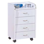 Manco, Cassettiera 4 Cassetti, 40x36x65h cm Bianco