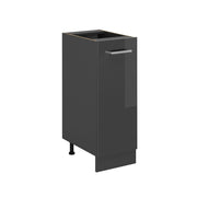 Armadio cucina dispensa alto R-Line Antracite lucido/Antracite 30 cm senza piano di lavoro Vicco